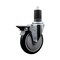 Service Caster 5'' Black Poly Swivel 1-5/8'' Expanding Stem Caster with Brake SCC-EX20S514-PPUB-BLK-PLB-158 - alternate 1
